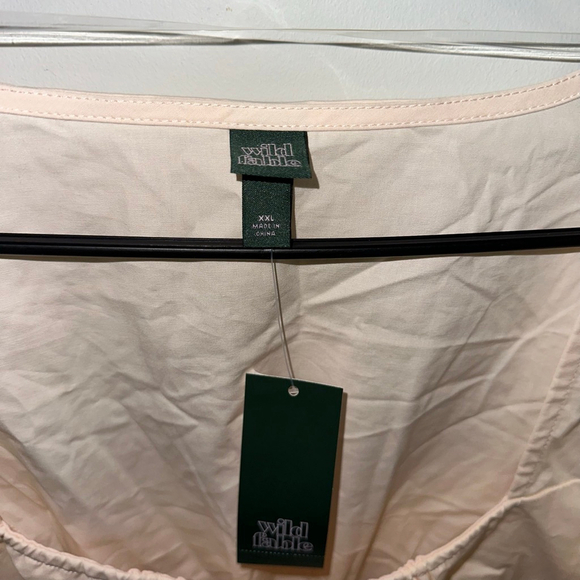 Wild Fable Women’s Long Sleeve Top Beige Size XXL NEW NWT Bell Sleeves Boho - Picture 9 of 12